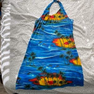 Women’s Hawaiian Halter Beach Dress